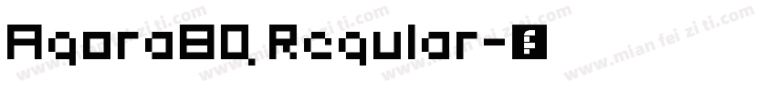AgoraBQ Regular字体转换